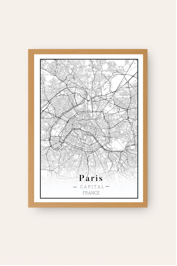 Personalized map poster