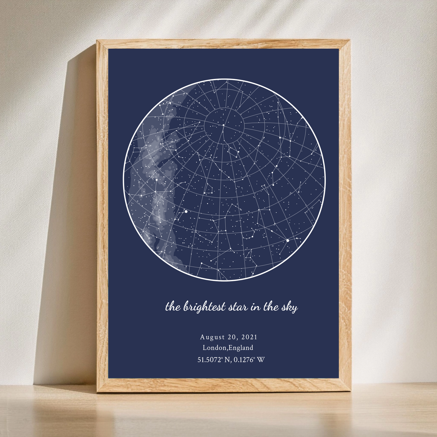 Star map poster